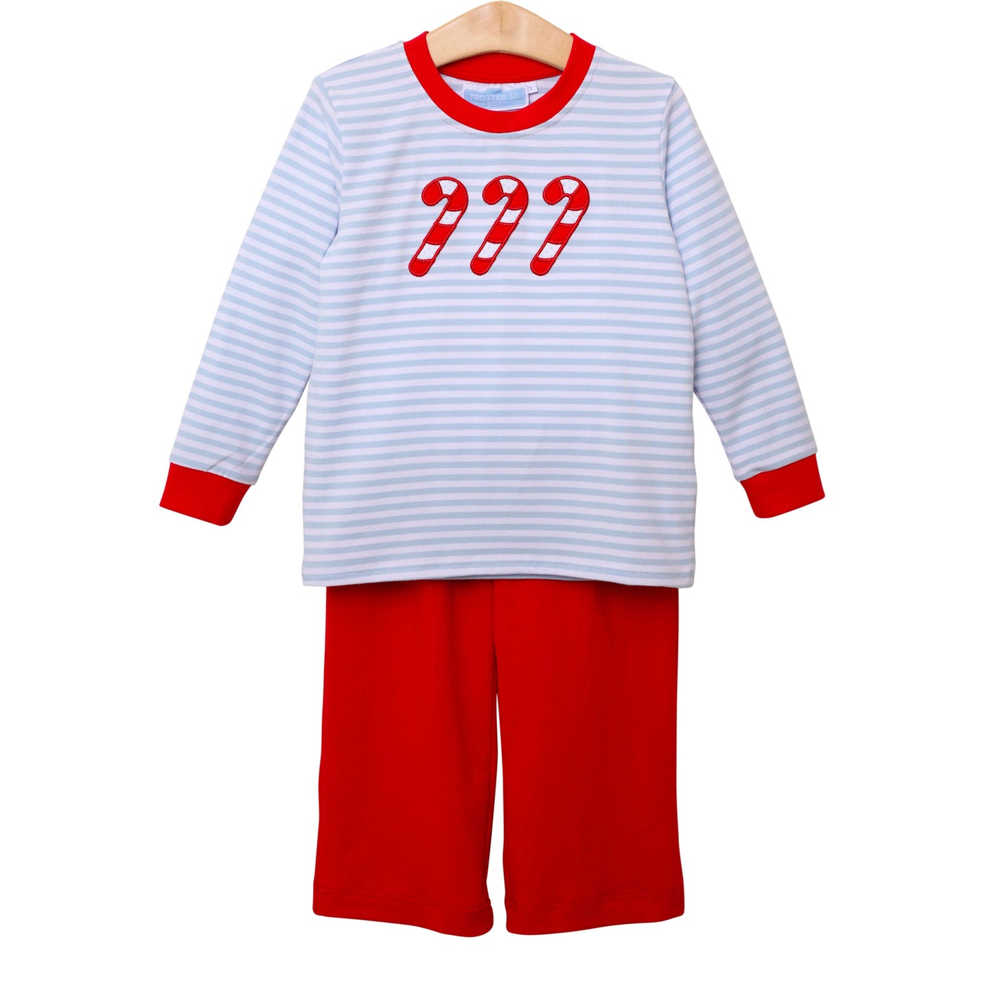 Trotter Street Kids- Candy Cane Pants Set