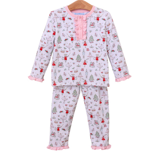 Trotter Street Kids- Nutcracker Ballet Ruffle Pants Set