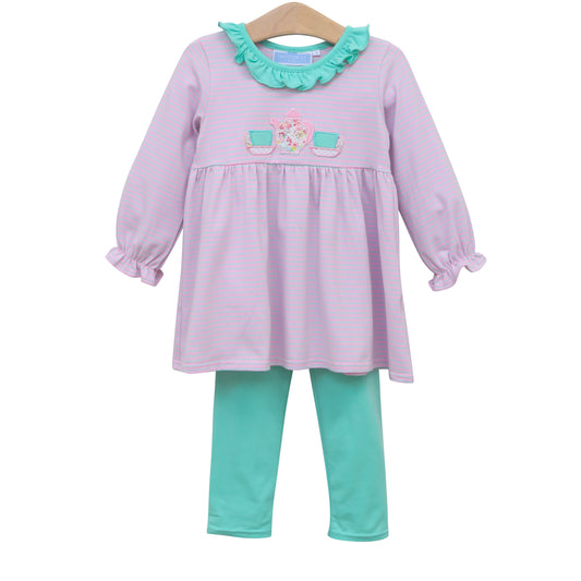 Trotter Street Kids- Tea Party Pants Set