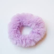 Cheeky Plum- Fluffy Scrunchie- Passion Purple