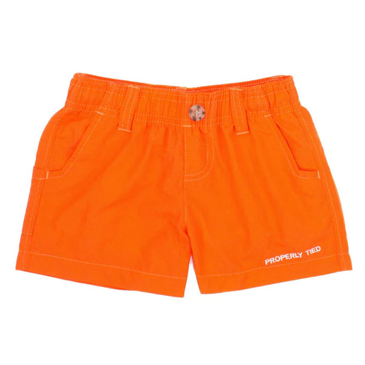 Properly Tied- Boys Mallard Short- Orange
