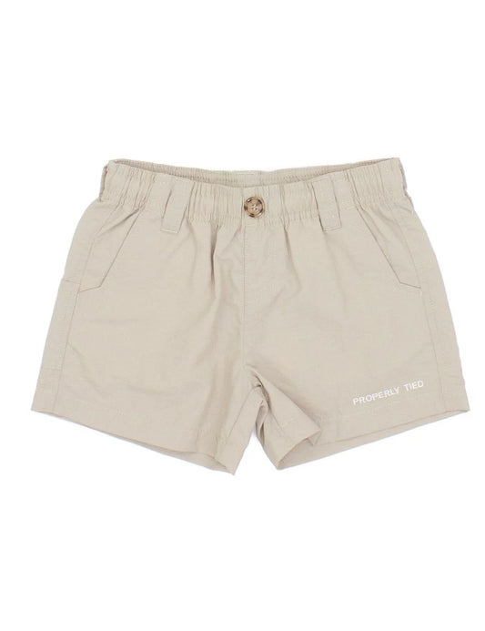 Properly Tied- Boys Mallard Short- Khaki