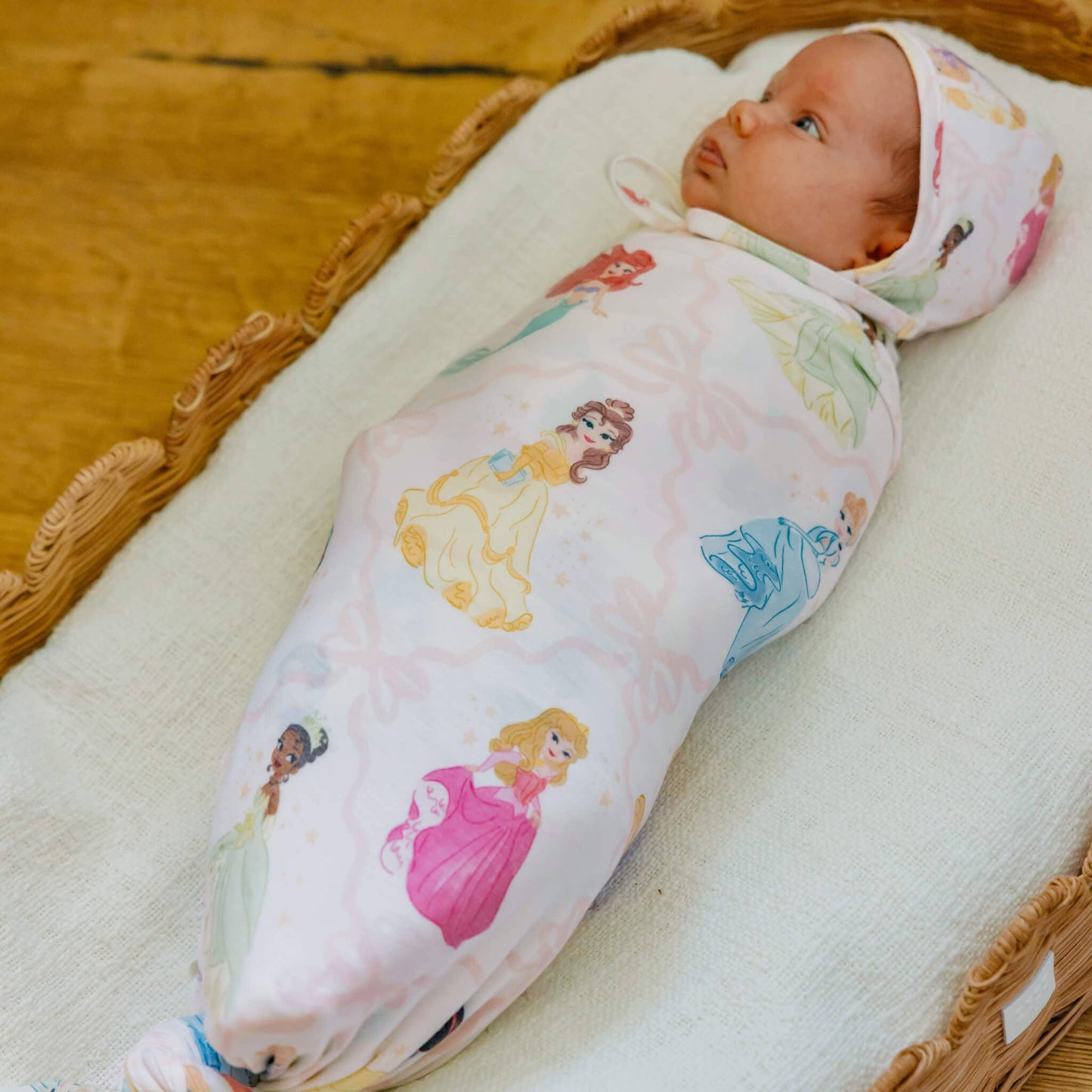 Copper Pearl - Knit Swaddle Blanket - Disney Princess