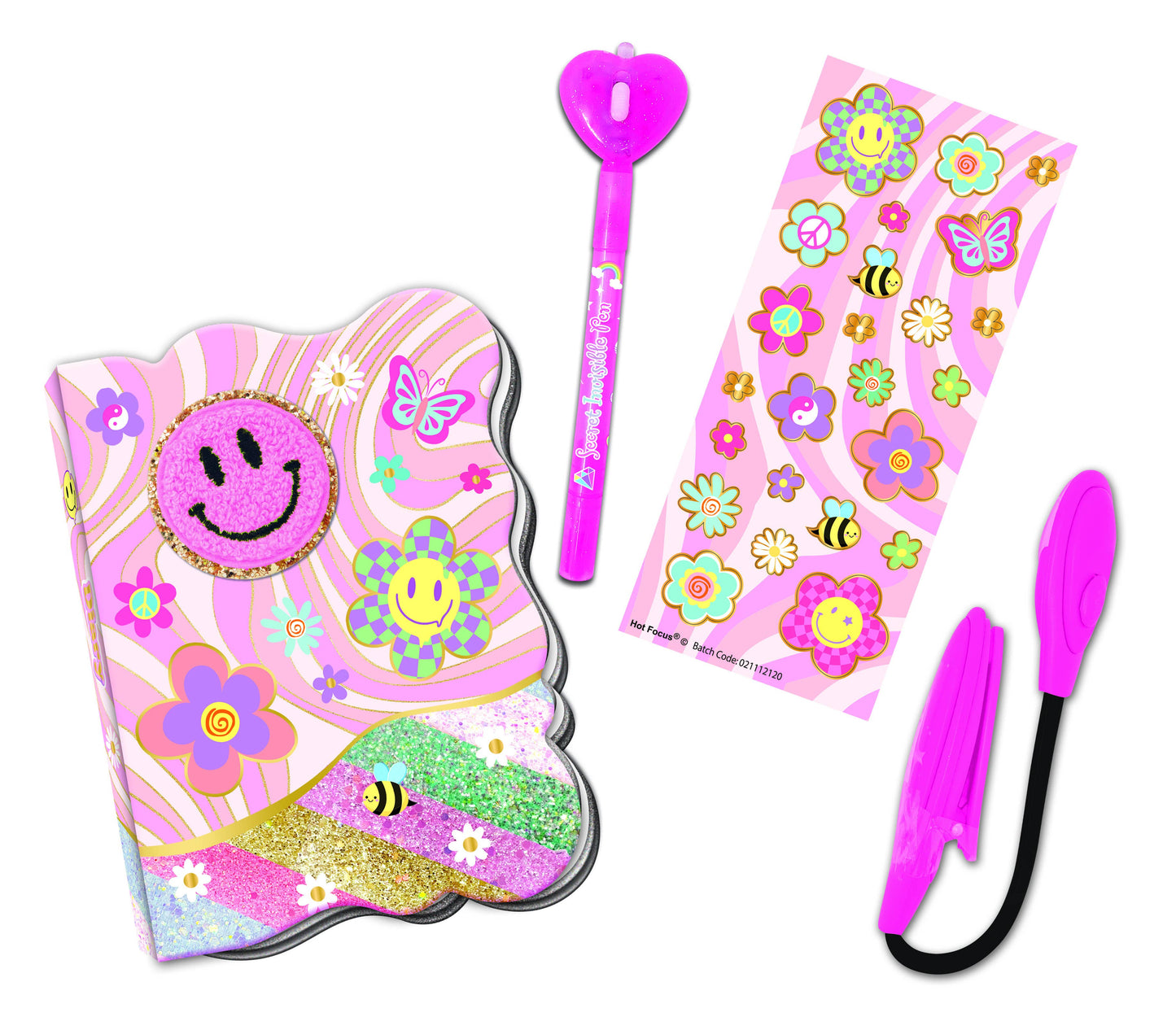 Hot Focus, Inc. - Girl's Secret Journal Fun, Groovy Flower