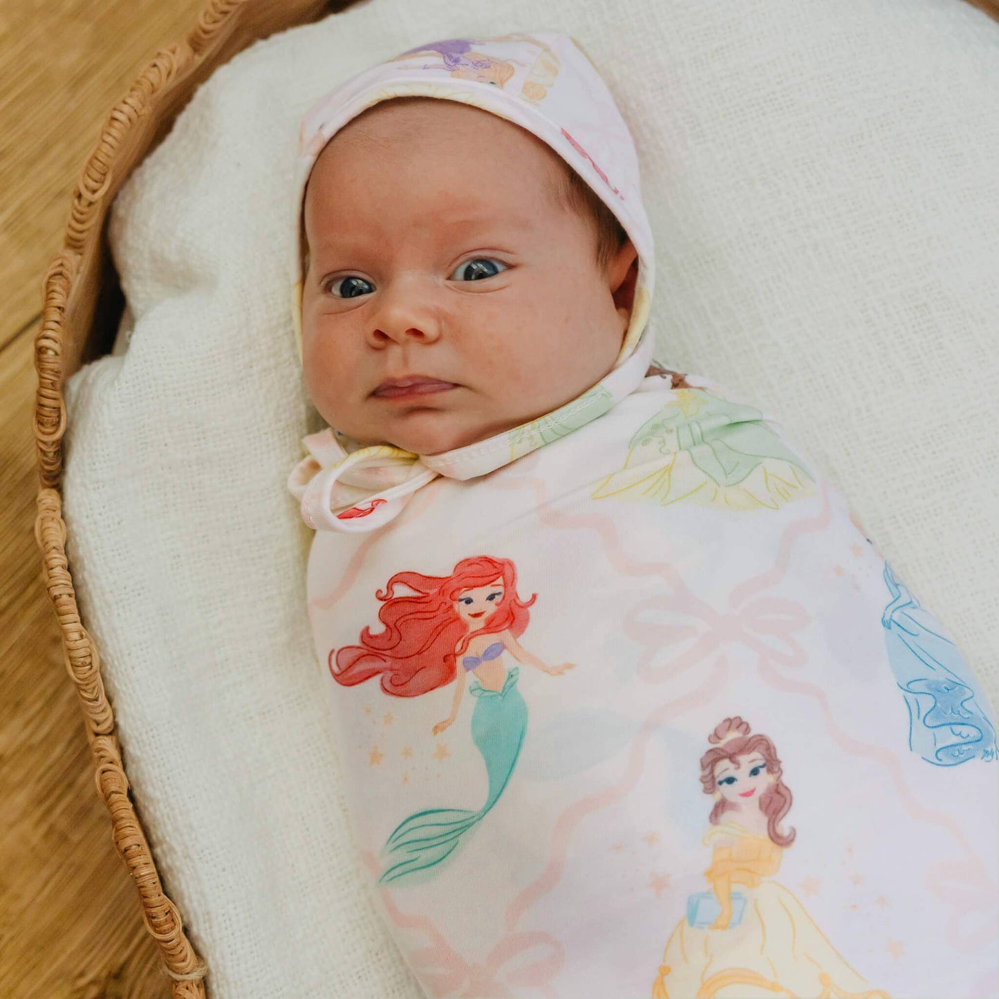 Copper Pearl - Knit Swaddle Blanket - Disney Princess