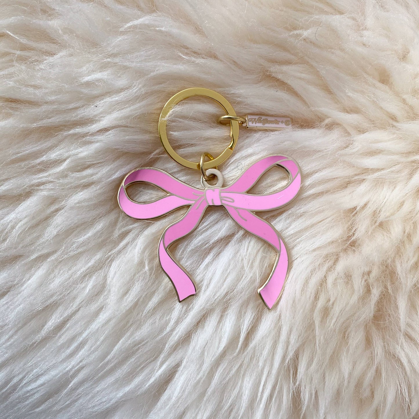 Wildflower + Co. - Bow Enamel Keychain