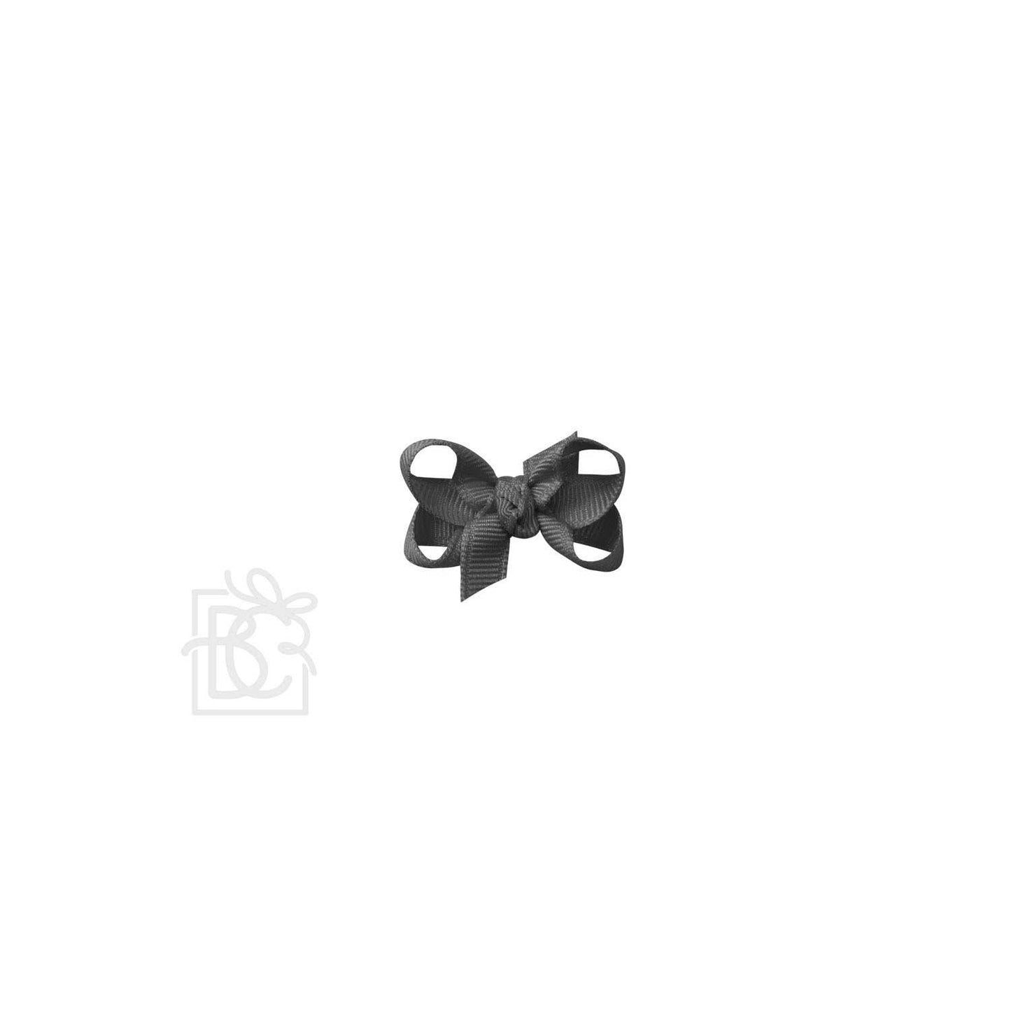 Beyond Creations, LLC - SIGNATURE GROSGRAIN BOW ON CLIP: 5.5" Huge - 2.25" Ribbon on Alligator Clip / BLACK