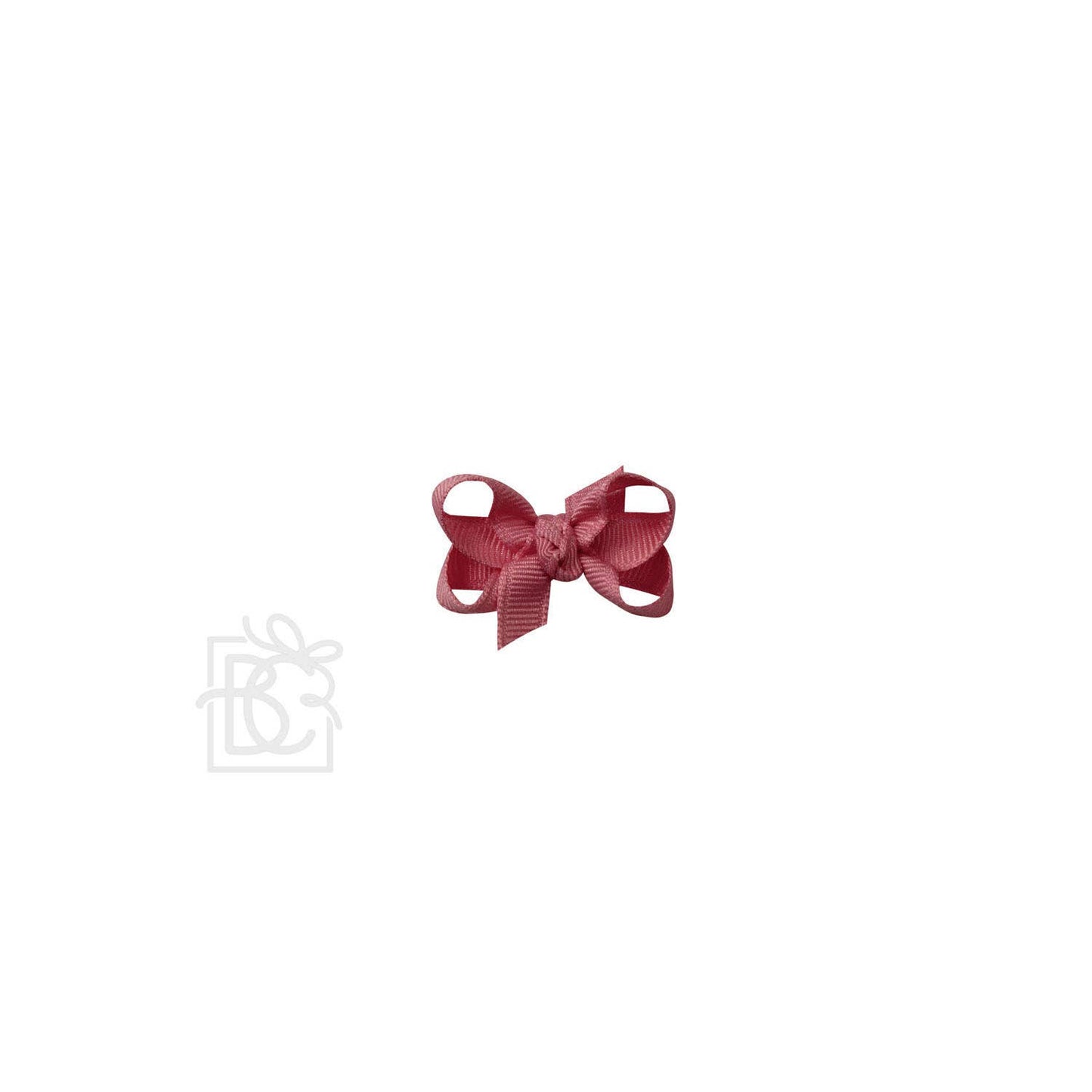 Beyond Creations, LLC - SIGNATURE GROSGRAIN BOW ON CLIP: 3.5" Medium - 7/8" Ribbon on Alligator Clip / CRANBERRY