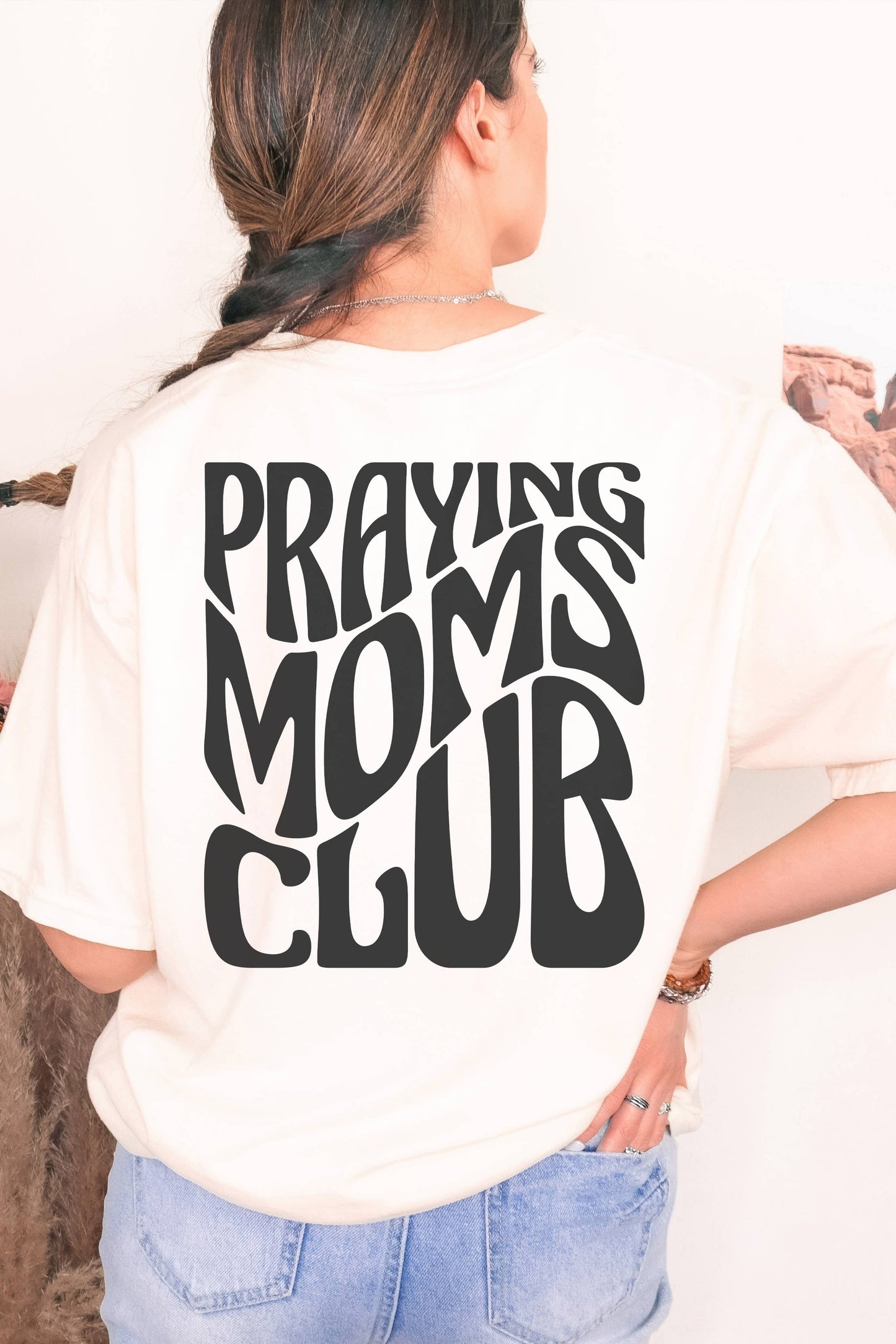 Spirit+Tribe - Praying Moms Club SS- Ivory-Comfort Colors