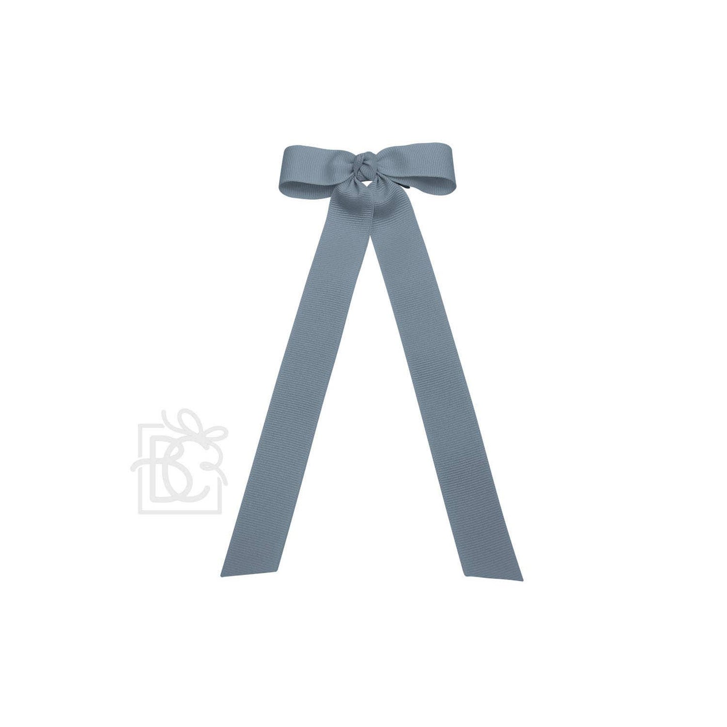 Beyond Creations, LLC - FLAT BOW W/ 7" STREAMERS ON ALLIGATOR CLIP: 4.5" W/ 7" Streamers / POWDER PINK
