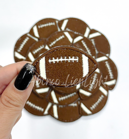 ABLN Boutique -Glitter Football- Iron on Patch