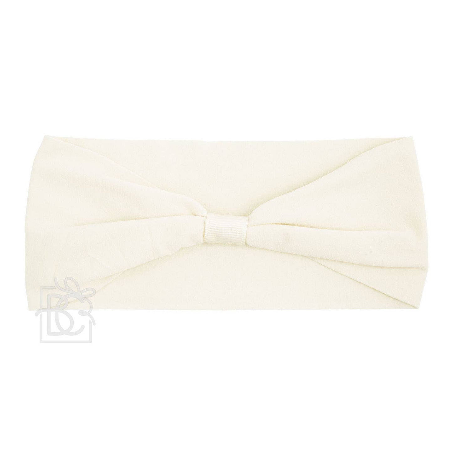 Beyond Creations, LLC - WIDE PANTYHOSE ADD-A-BOW HEADBAND: WHITE / 0-3 Months