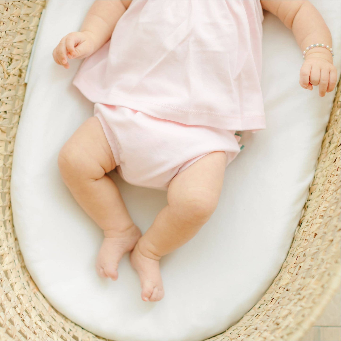 Magnolia Baby - Mini Mallard Embroidered Diaper Cover Set - Pink