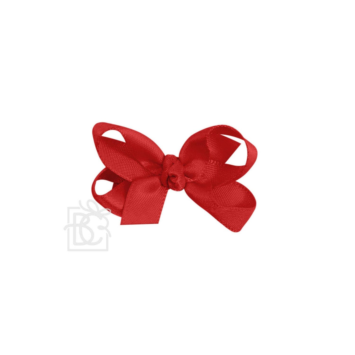 Beyond Creations, LLC - SATIN BOW ON CLIP: ANTIQUE WHITE / 5.5" Huge - 2.25" Ribbon on Alligator Clip