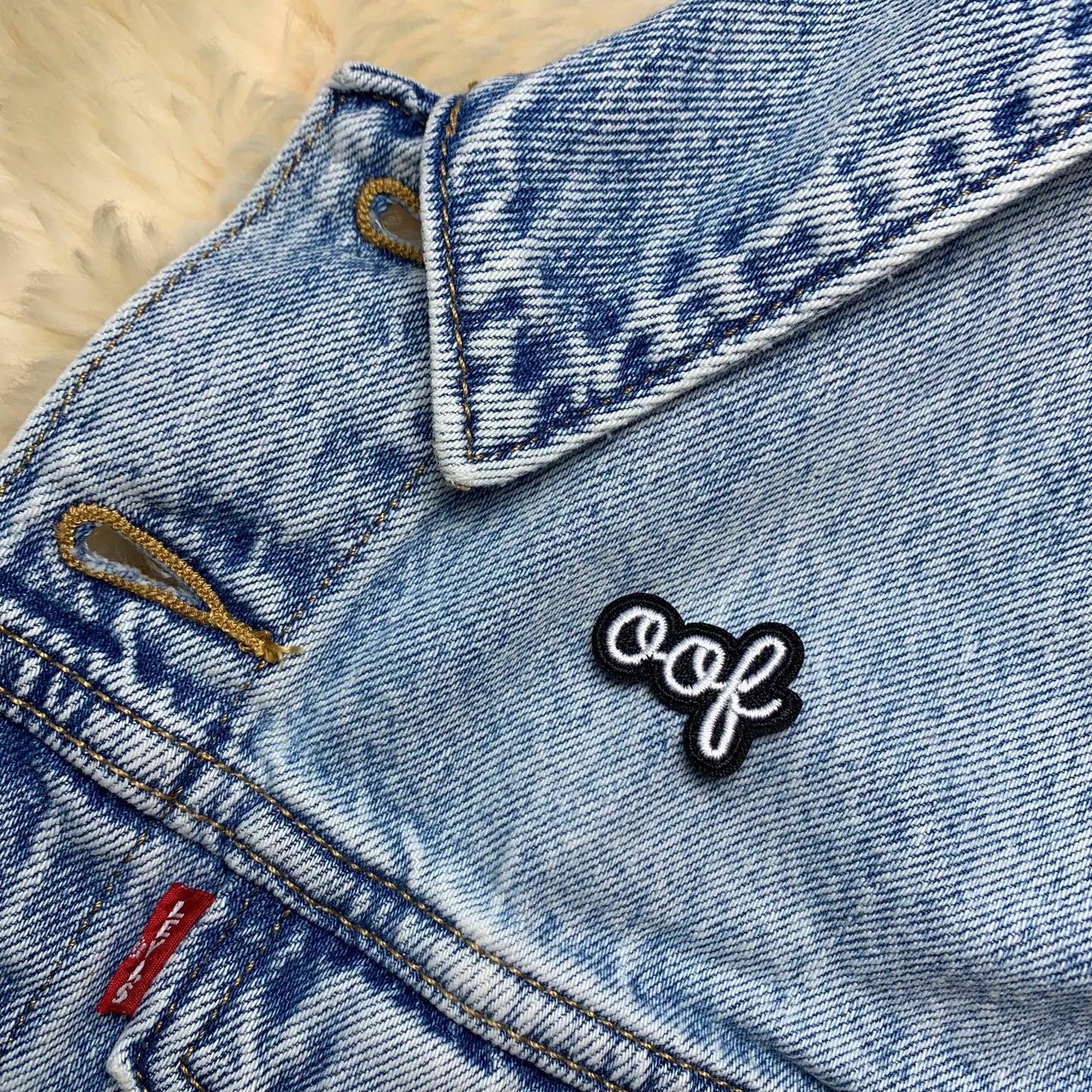 Wildflower + Co-"Oof"- Iron on Patch