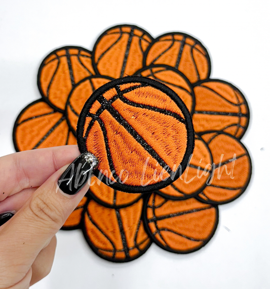 ABLN Boutique -Glitter Basketball- Iron on Patch