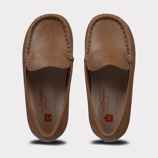 Oomphies - Thaddeus Boys Slip-On Moccasin: Tan