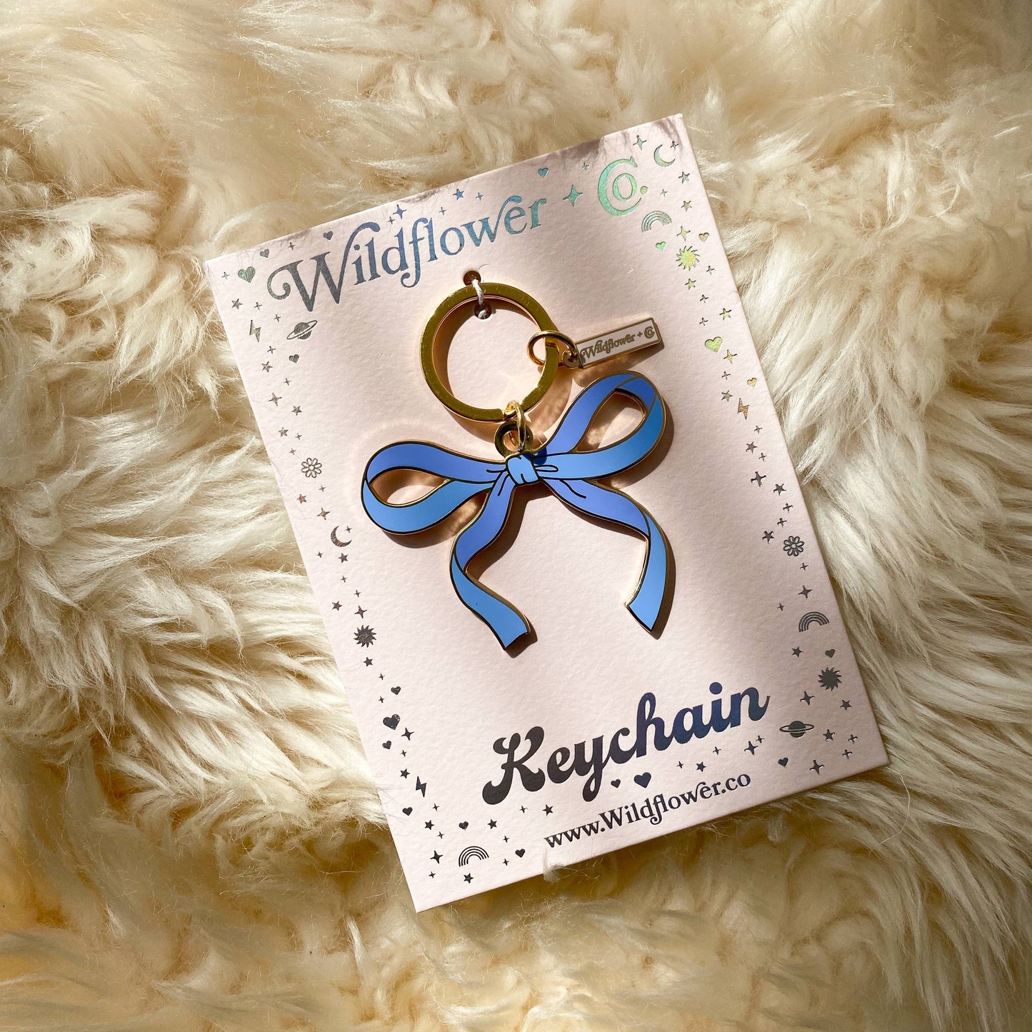 Wildflower + Co. - Bow Enamel Keychain