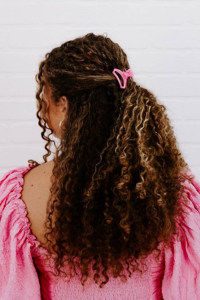 TELETIES - Open Hair Clip | Tiny | Peonies Please