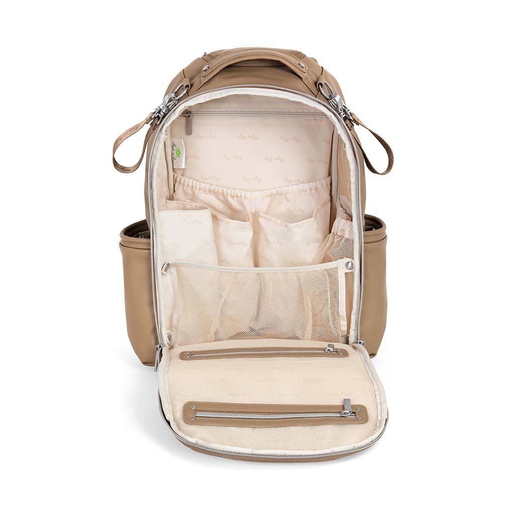 Itzy Ritzy - Chai Latte- Boss Plus-Backpack Diaper Bag