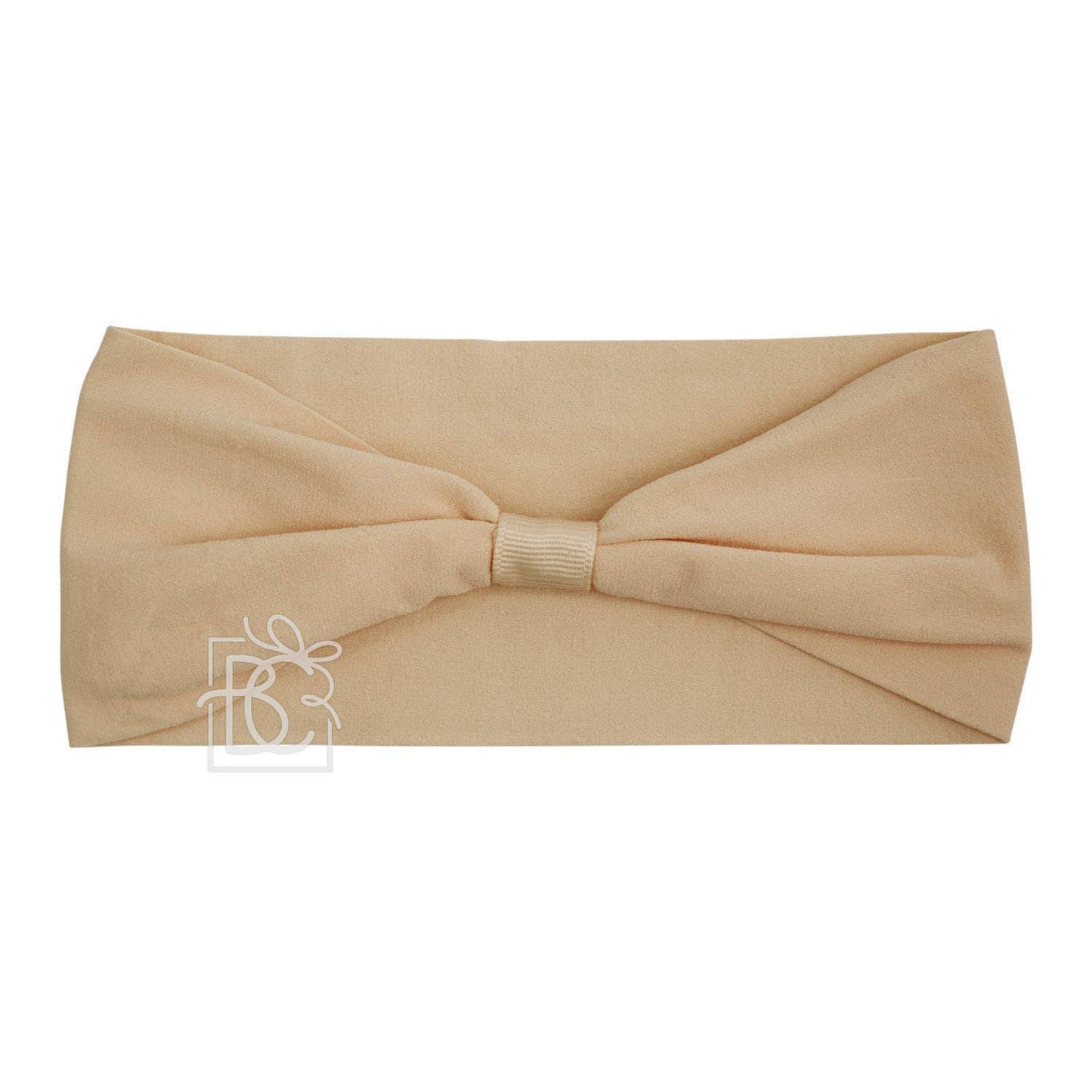 Beyond Creations, LLC - WIDE PANTYHOSE ADD-A-BOW HEADBAND: WHITE / 3+ Months