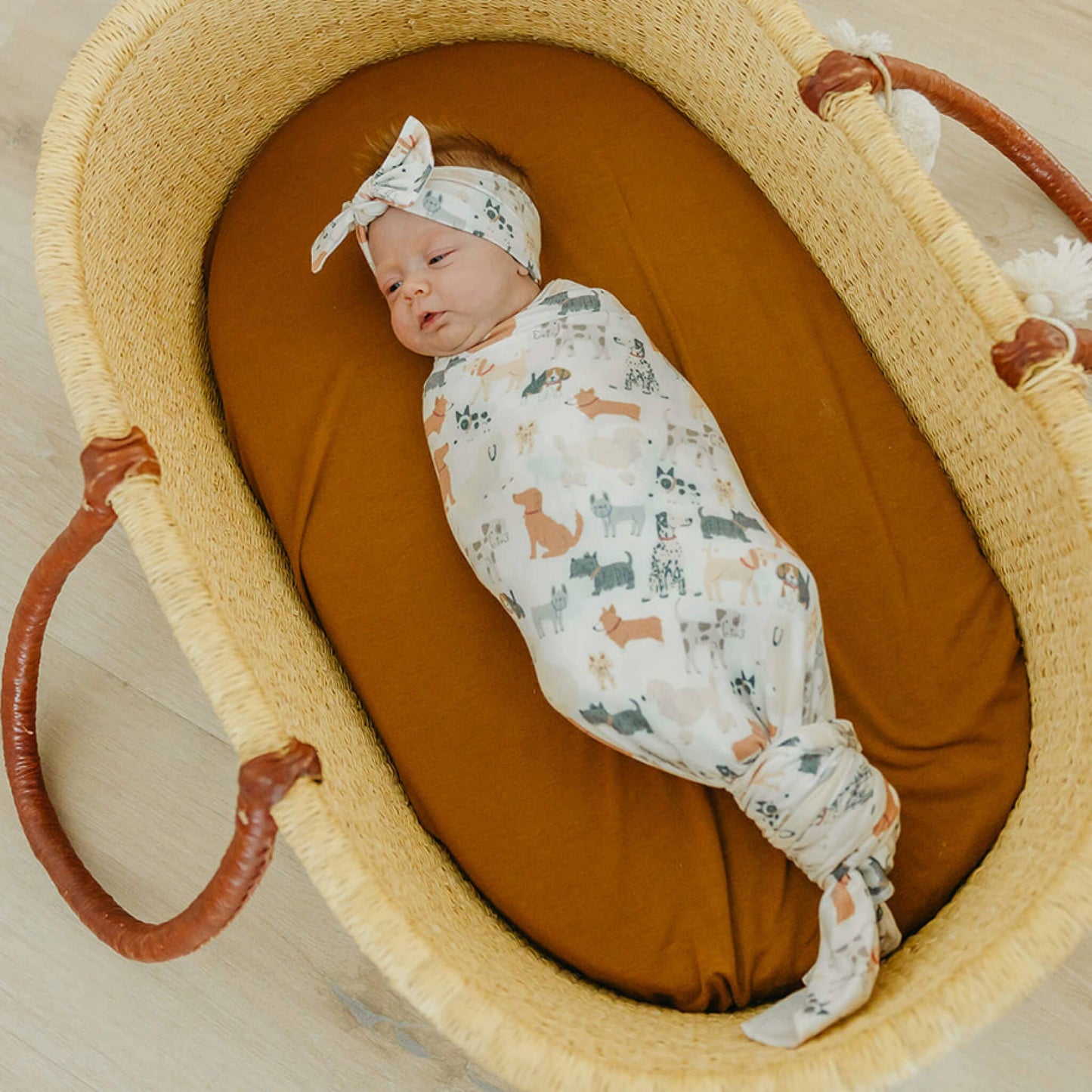 Copper Pearl - Knit Swaddle Blanket - Rufus