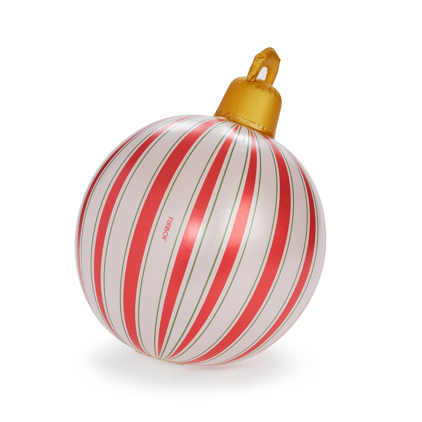 FUNBOY - Vintage Stripe Light Up Christmas Ornament Holiday Balls - 3 Pack