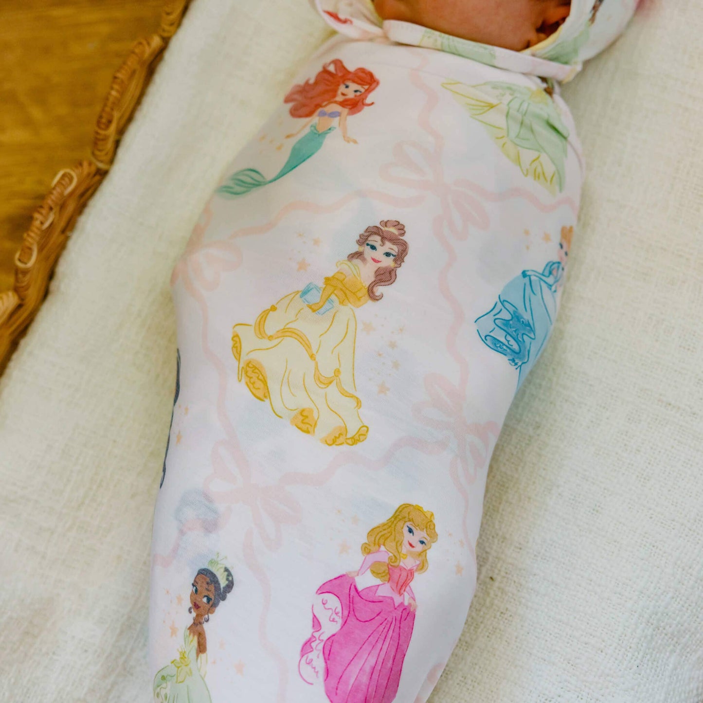 Copper Pearl - Knit Swaddle Blanket - Disney Princess