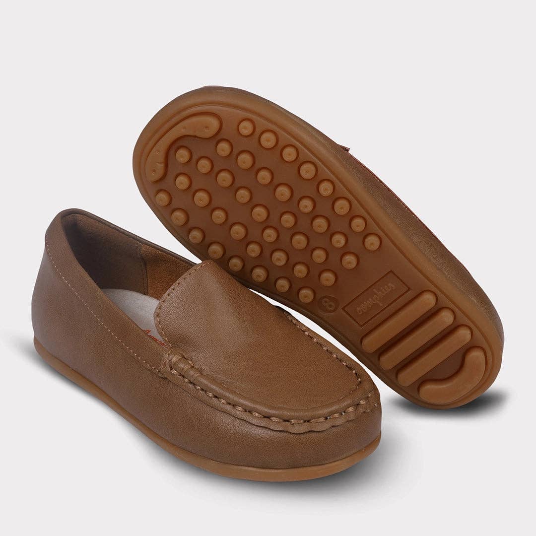 Oomphies - Thaddeus Boys Slip-On Moccasin: Tan