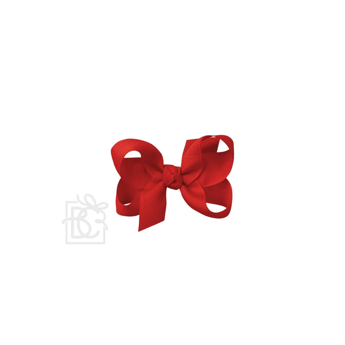 Beyond Creations, LLC - SIGNATURE GROSGRAIN BOW ON CLIP: 3.5" Medium - 7/8" Ribbon on Alligator Clip / RED