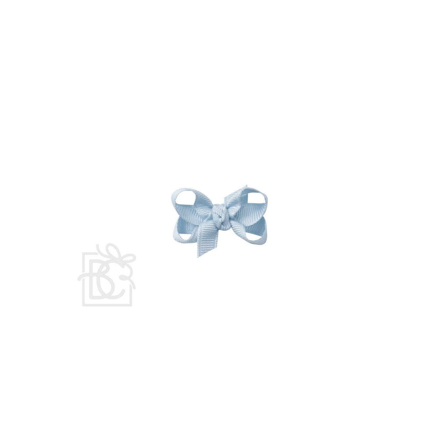 Beyond Creations, LLC - SIGNATURE GROSGRAIN BOW ON CLIP: 3.5" Medium - 7/8" Ribbon on Alligator Clip / POWDER BLUE