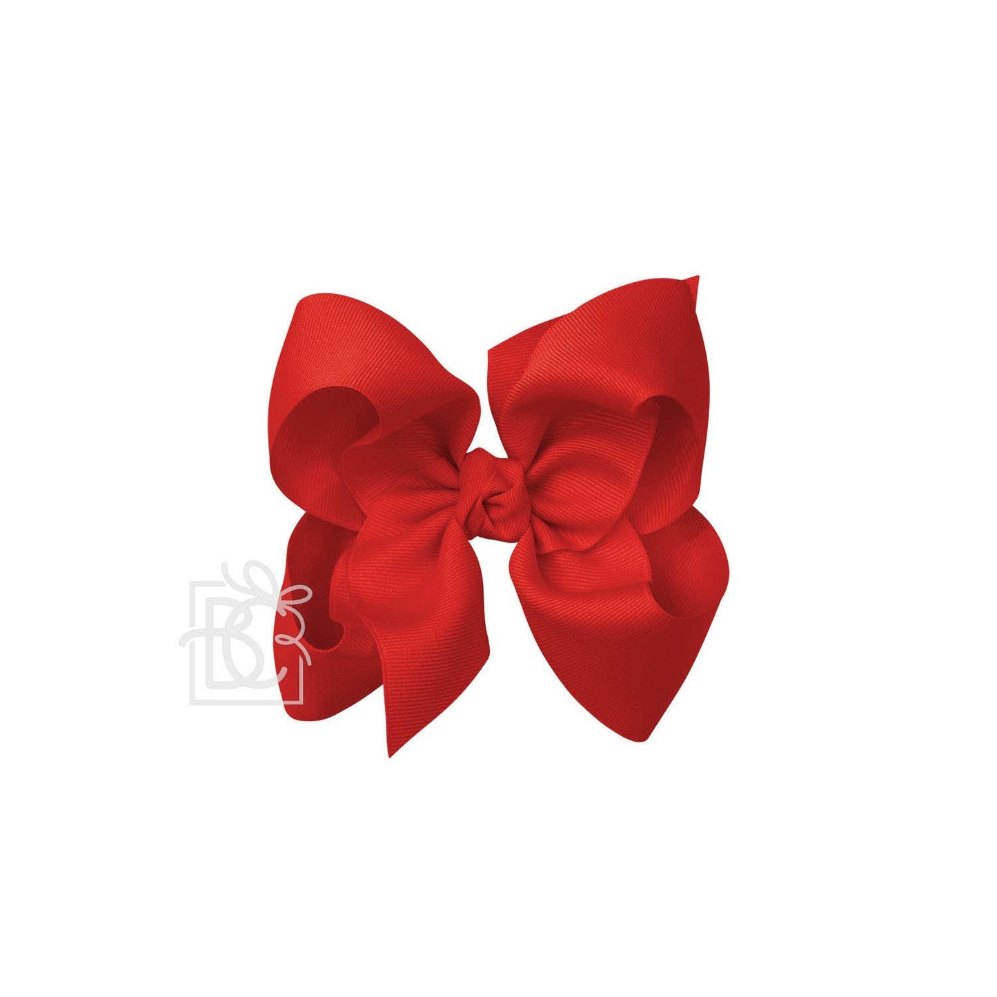 Beyond Creations, LLC - SIGNATURE GROSGRAIN BOW ON CLIP: 5.5" Huge - 2.25" Ribbon on Alligator Clip / RED