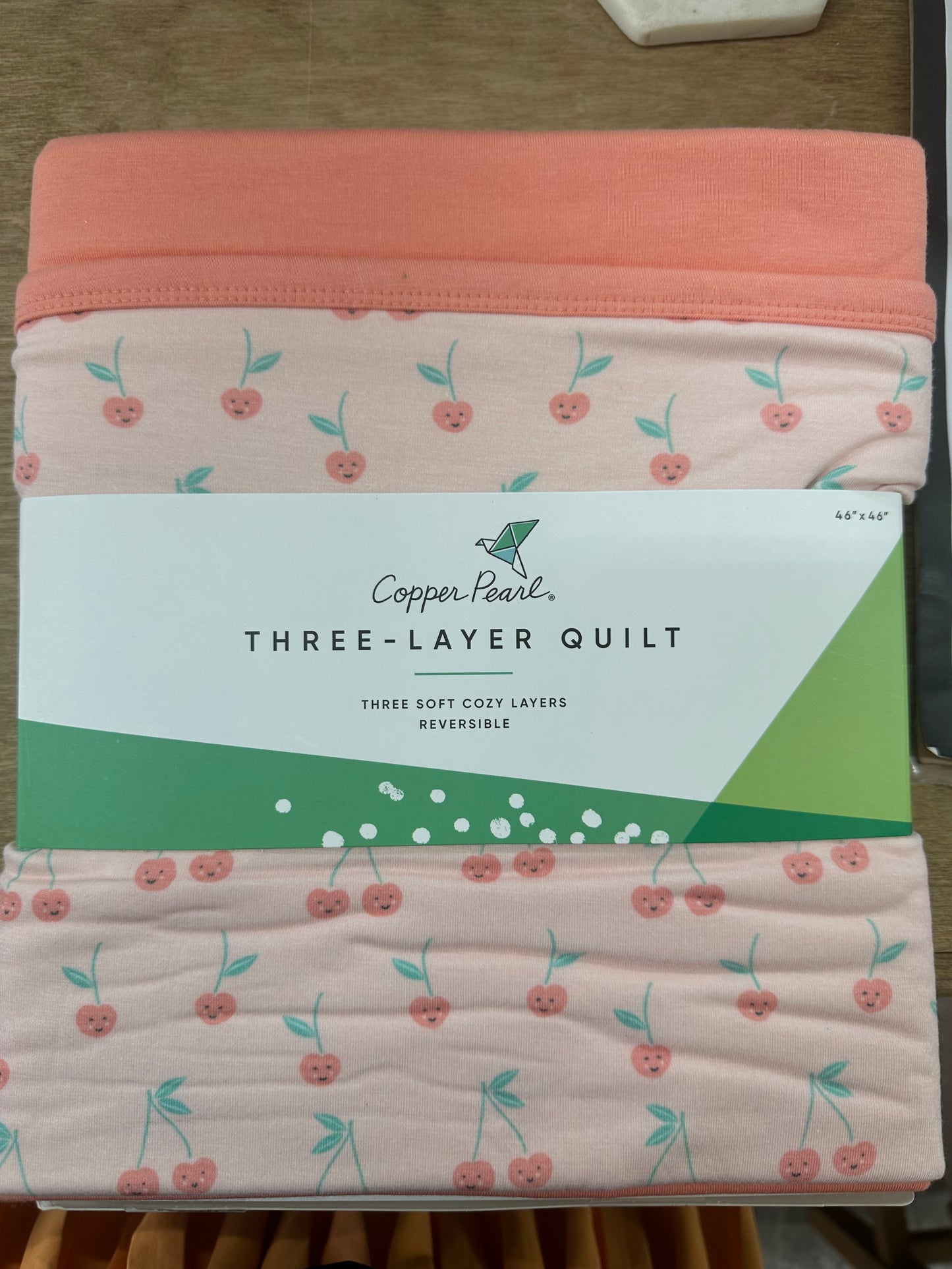 Copper Pearl- 3 Layer Quilt- Cheery