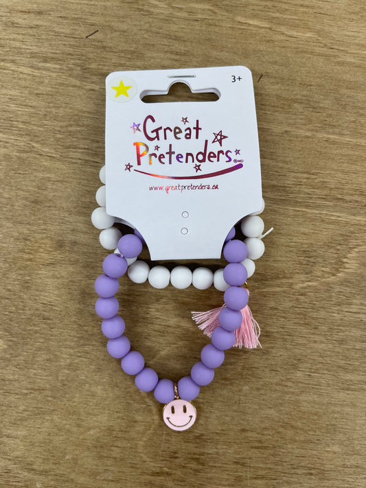 Great Pretenders Smiley Bracelet Set