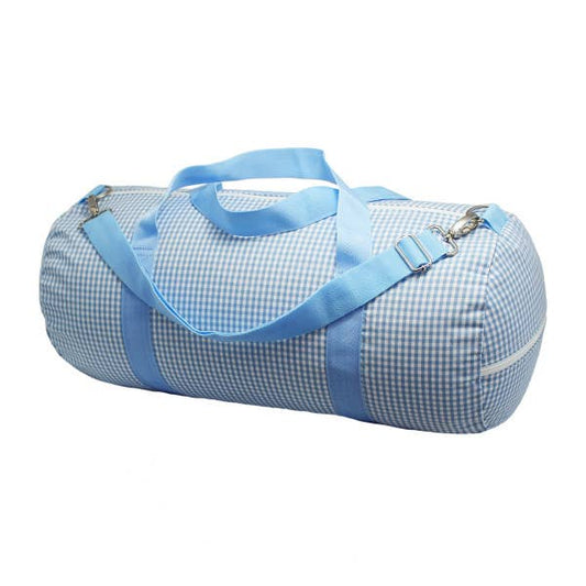 Baby Blue Gingham Weekend Duffel