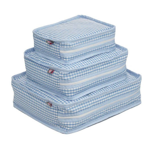 Baby Blue Gingham Stacking Set