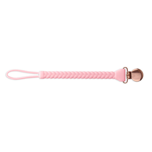 Itzy Ritzy - Sweetie Strap Silicone One-Piece Paci Clip- Pink