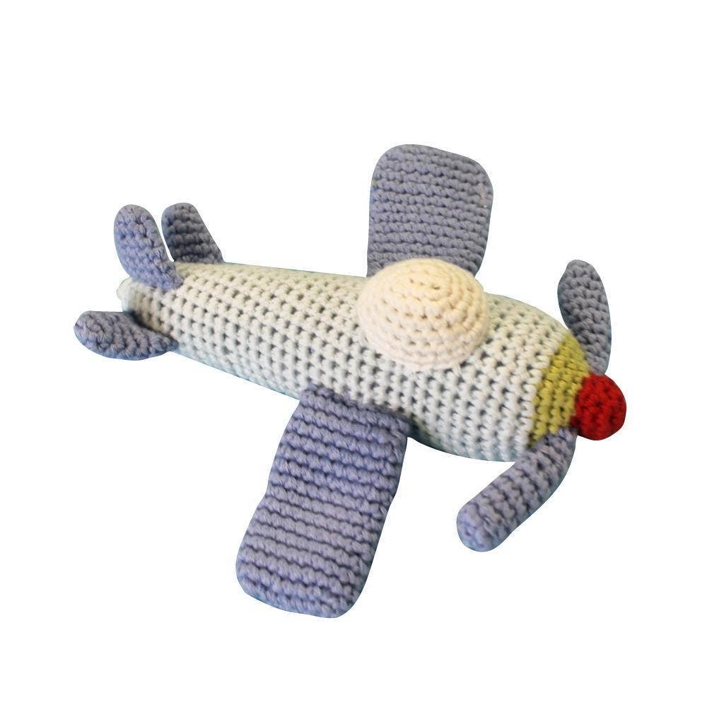 Petit Ami & Zubels - Airplane Hand-Crochet Rattle