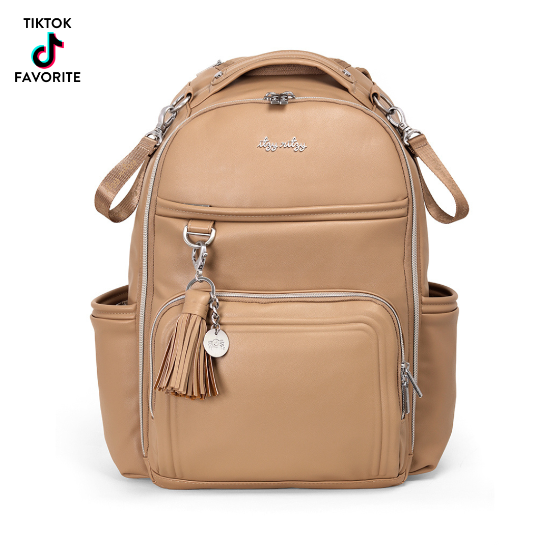 Itzy Ritzy - Chai Latte- Boss Plus-Backpack Diaper Bag