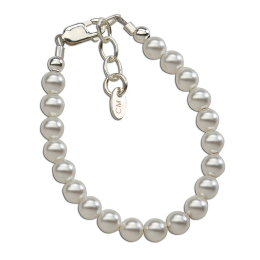 Cherished Moments - Serenity - Sterling Silver Pearl Baby & Children's Bracelet 1-5yrs