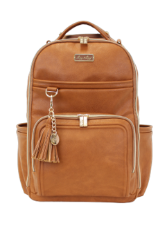 Itzy Ritzy -  Cognac Boss Plus™ Backpack Diaper Bag