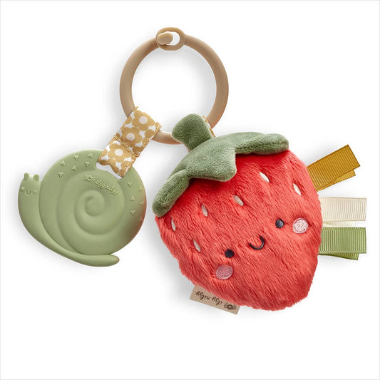 Itzy Ritzy - Itzy Pal Plush + Teether- Strawberry