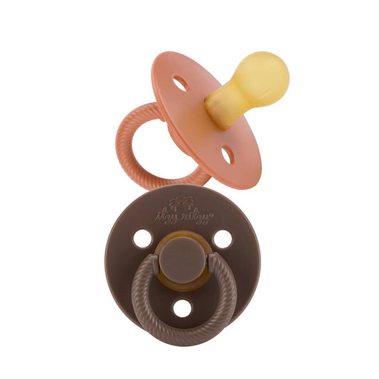 Itzy Ritzy - Itzy Soother™ Natural Rubber Pacifier Set- Chocolate + Caramel