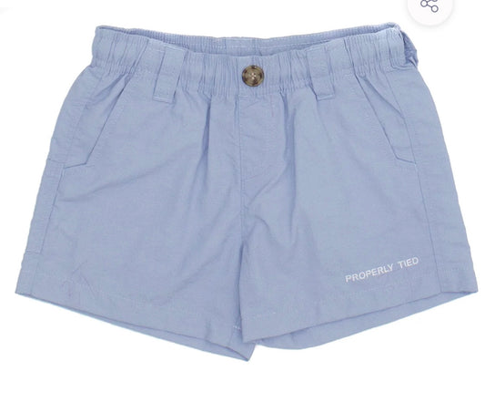 Properly Tied- Youth Mallard Shorts-Sky Blue