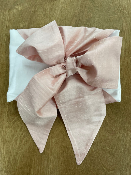 The Beaufort Bonnet Company-Silk Bow Swaddle-Southern Blush