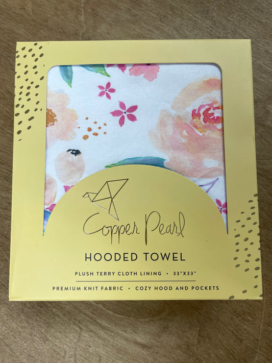 Copper Pearl- Hooded Towel- Bloom