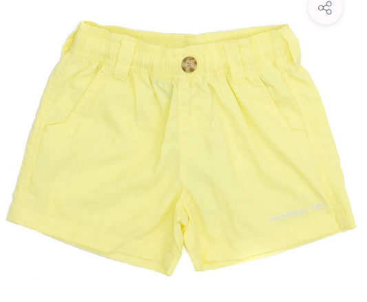 Properly Tied- Youth Mallard Shorts-Light Yellow