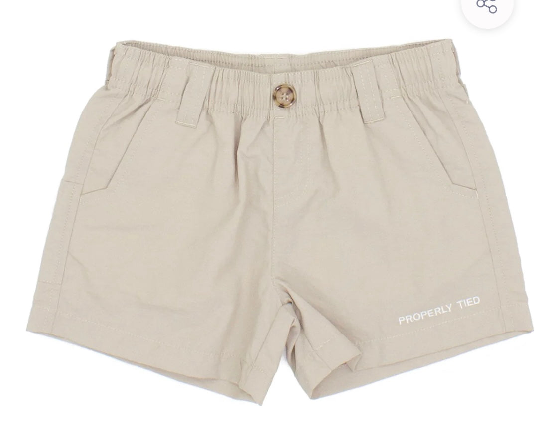 Properly Tied- Youth Mallard Shorts-Khaki