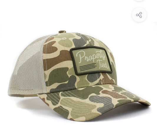 Properly Tied- Mens Hat- Vintage Camo