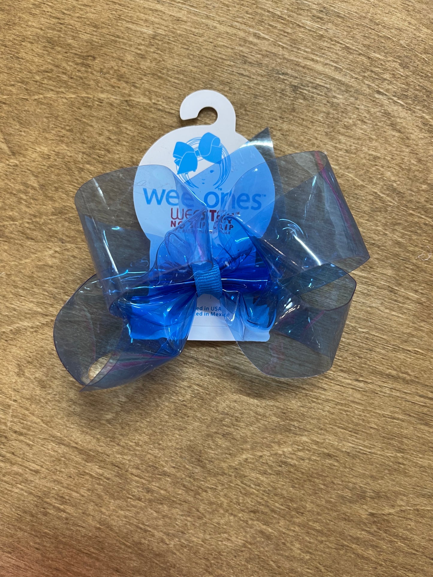 WeeSplash Vinyl Bow Blue-Medium